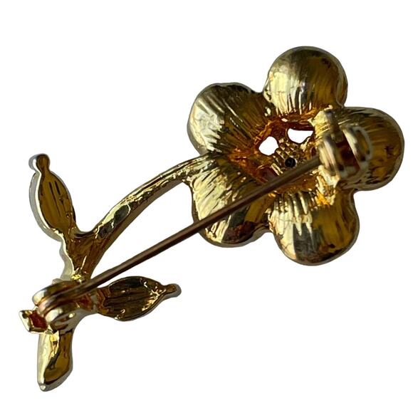 Swarovski Flower Brooch - Picture 2 of 8